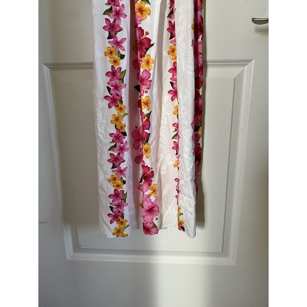 Vintage Paradise Bay Hawaiian Smocked Maxi Dress - 100% Rayon, Made Hawaii - Picture 2 of 11